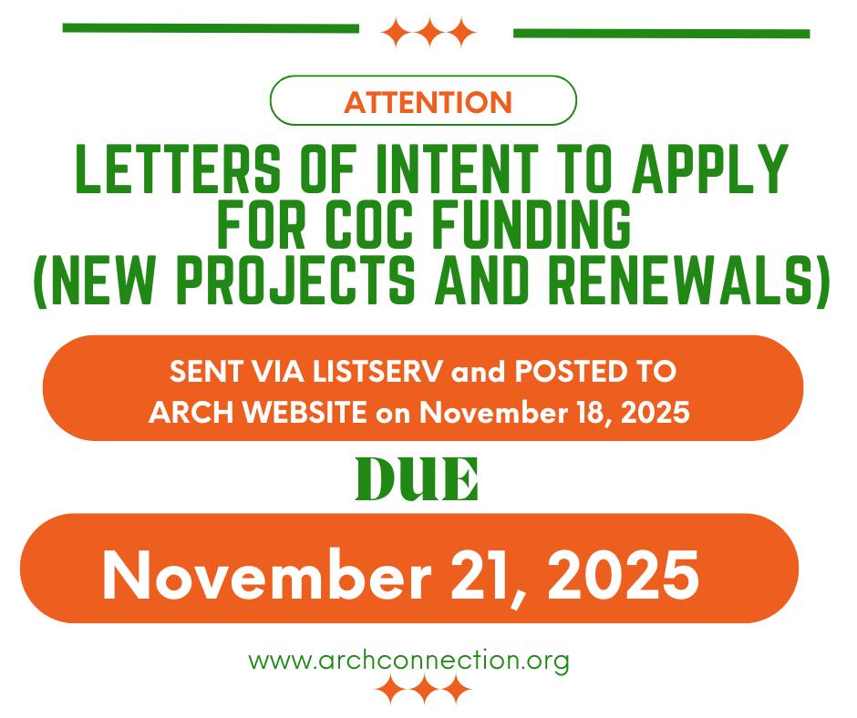 ARCH - Letters of Intent to Apply for the FY 2025 HUD... | Facebook