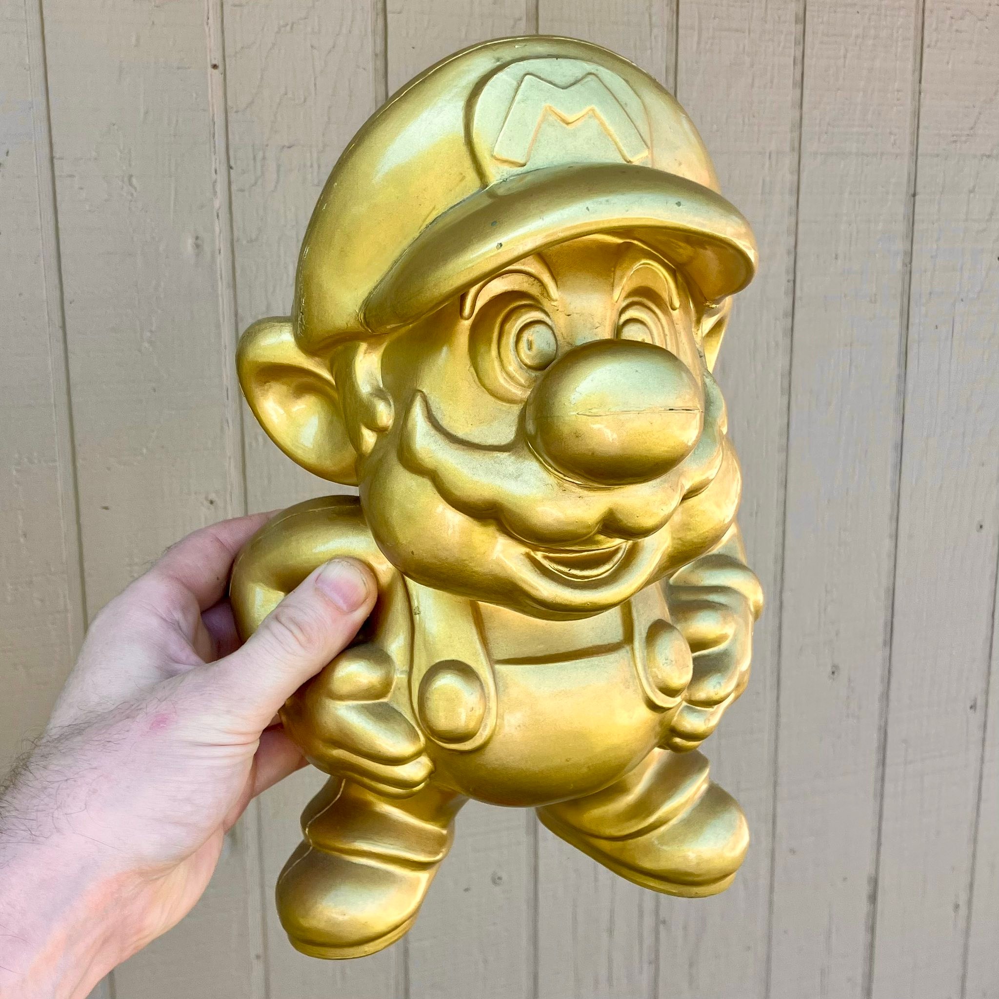 非売品】任天堂特約店金のマリオ像 Golden Mario Statue Super Mario