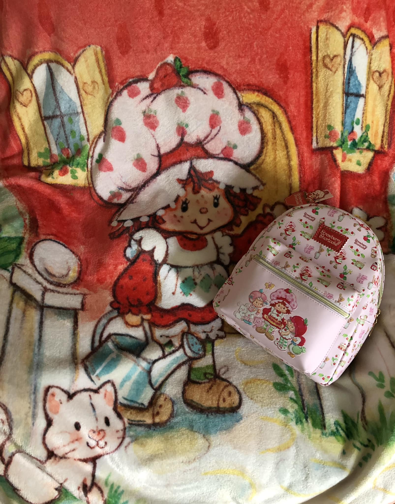 Grupo Erik Ana Marin Strawberry Backpack - 15L, 37x33x12 Cm, Cute School/Travel Bag With Laptop Pocket