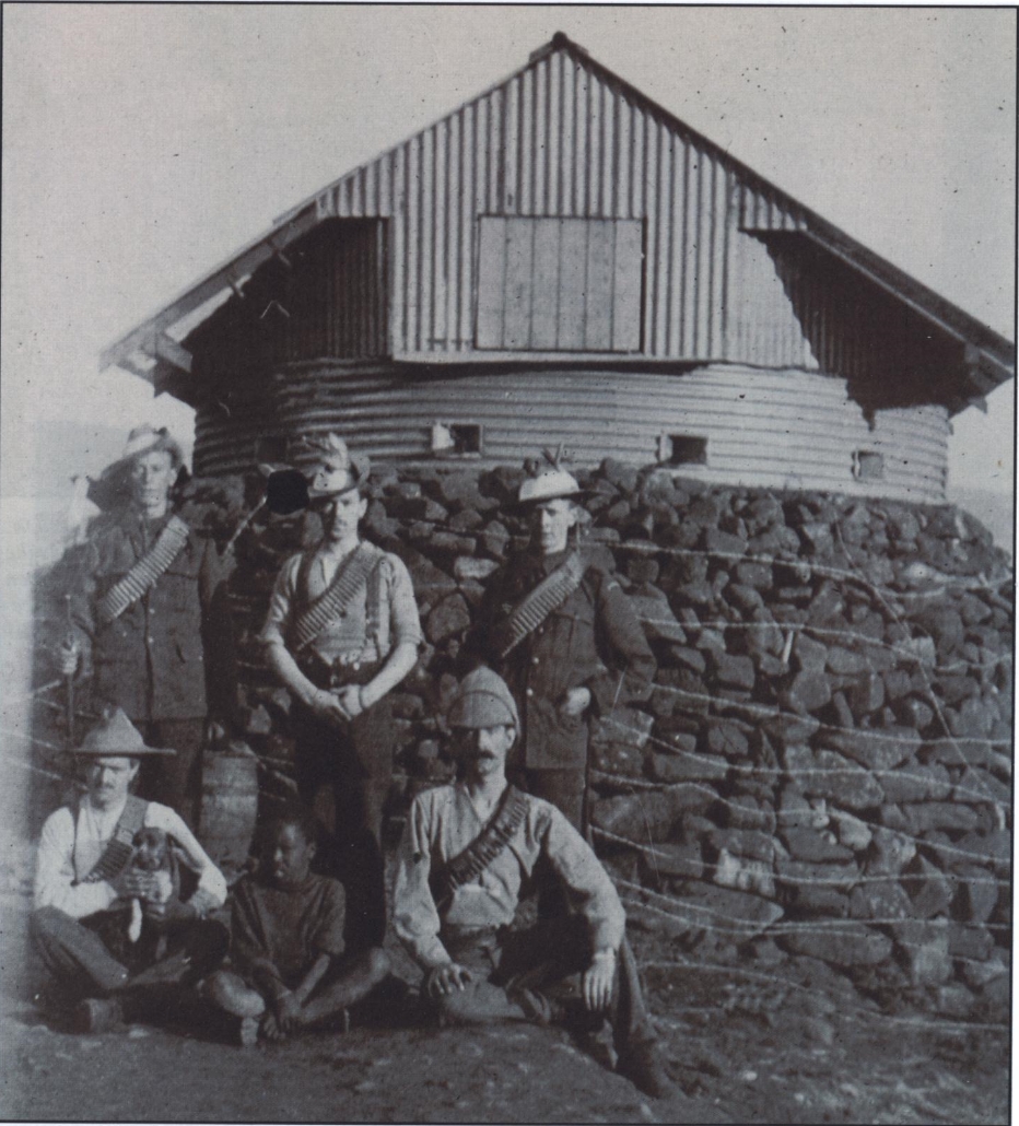 British - This is a fine study of a Rice Pattern Blockhouse somewhere ...