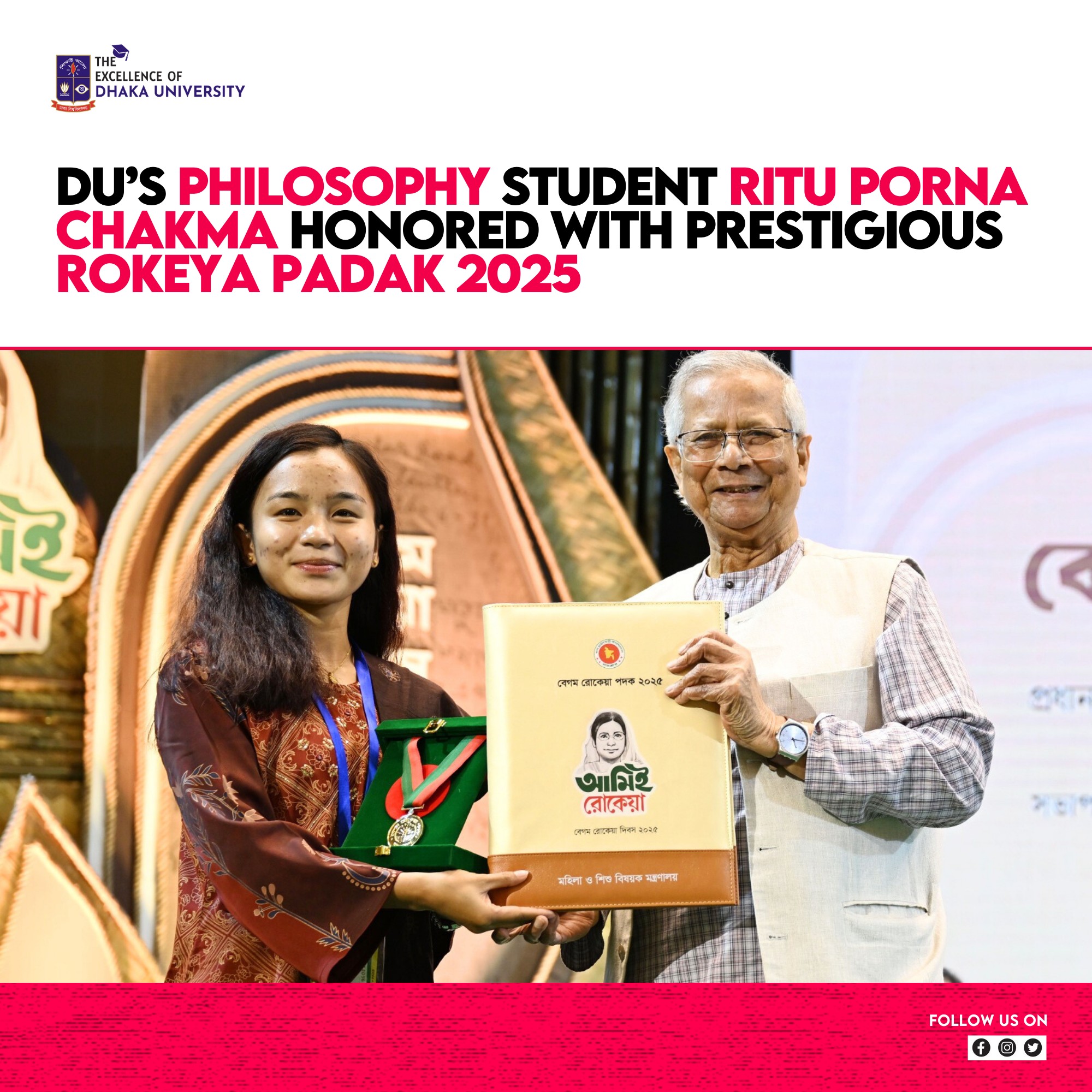 The Excellence - We are thrilled to share that Ritu Porna Chakma, a ...