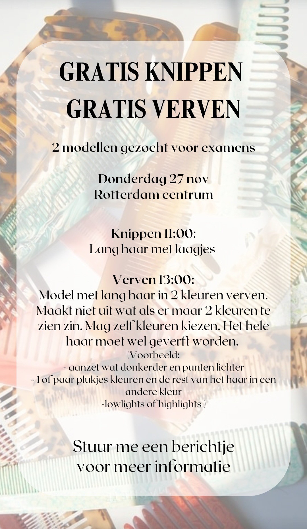 Kappers modellen voor trainingen gezocht Algemeen | Alkmaar! Welke dame ...