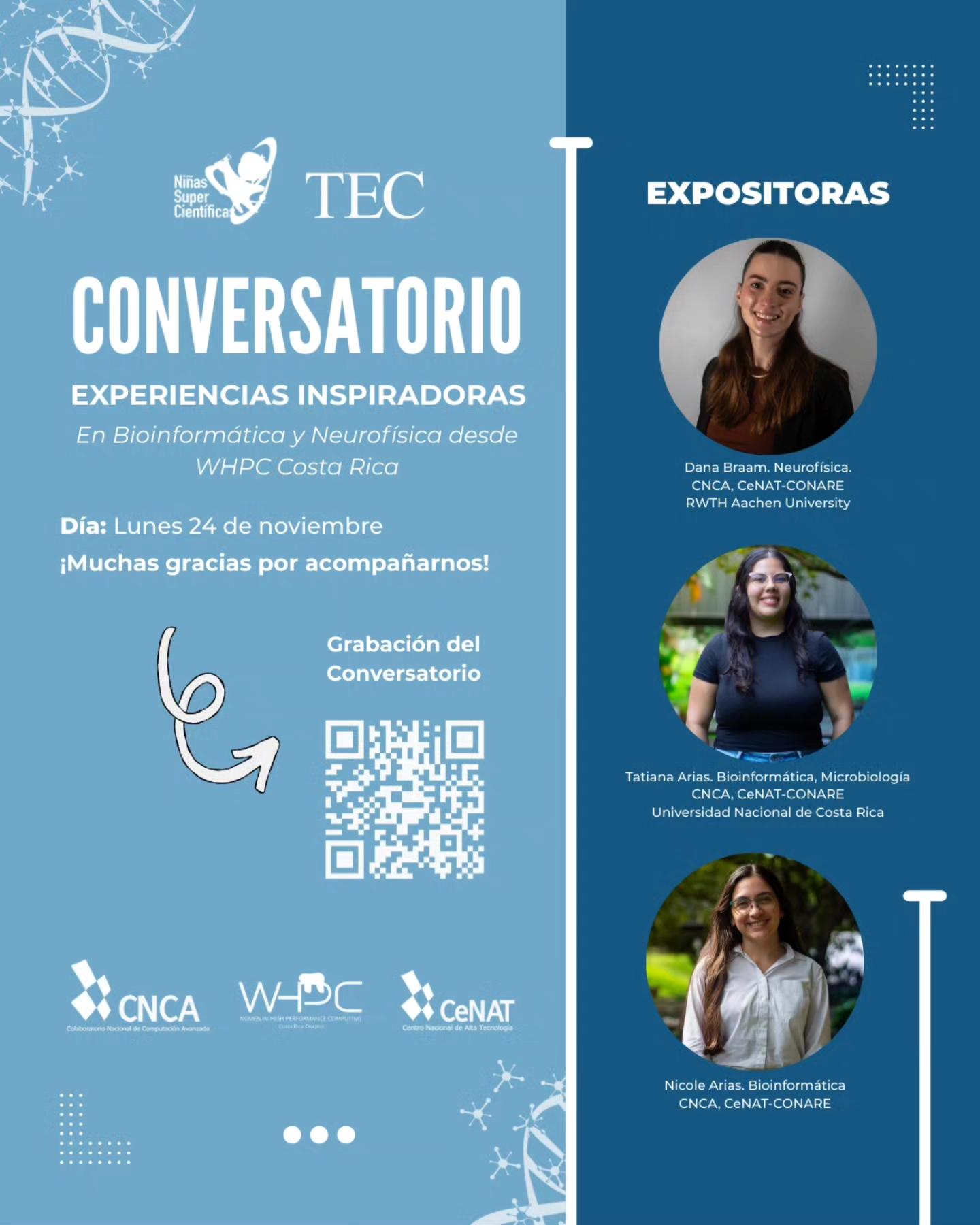 Niñas - #ProyectoNiñasSupercientificas | 🎥 Conversatorio Experiencias ...