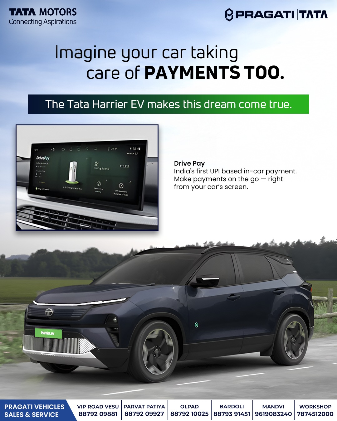 Pragati - India's first UPI-based in-car payment system, the Tata ...