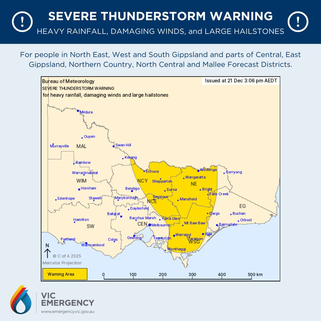 VicEmergency - Update: A new warning has been issued. Stay informed ...
