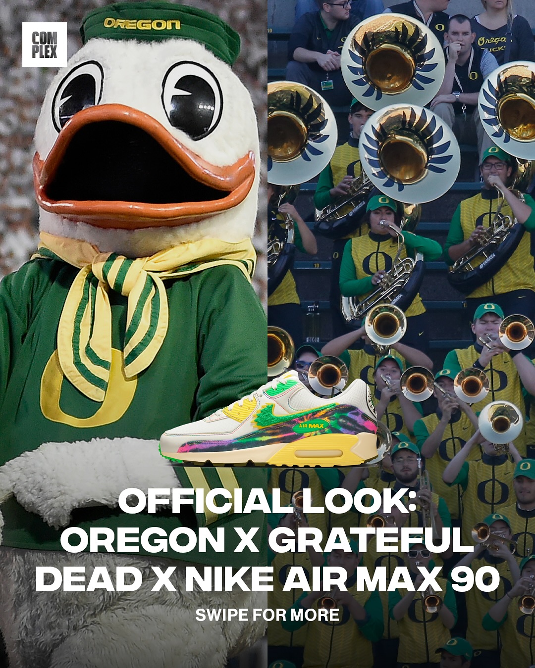 We have an official look at the Oregon x Grateful Dead x Nike Air
