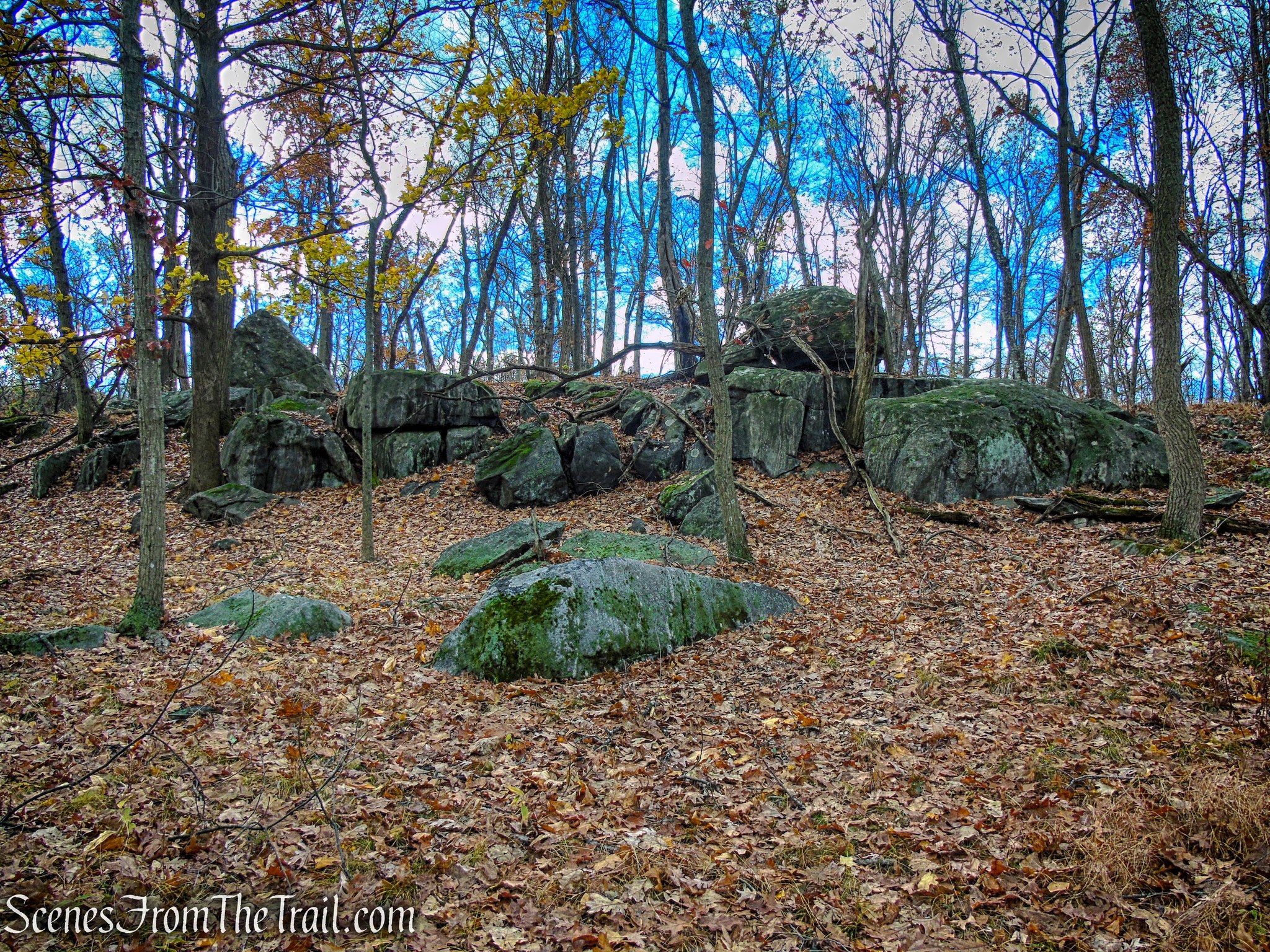 Scenes - The rocky landscape of Taxter Ridge Park Preserve gives the ...