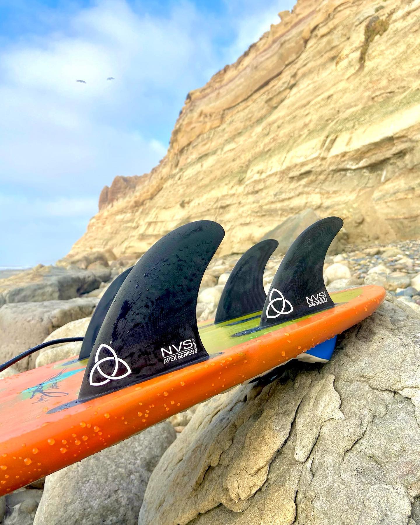 JJ Wessels designed this fin to be a combination of pivot and rake