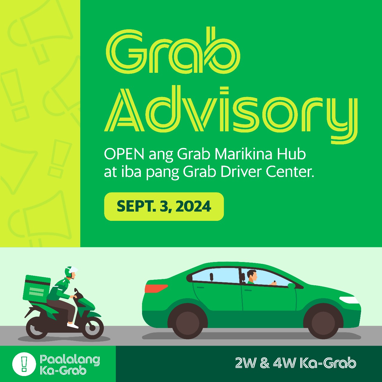 4W Ka-Grab - Open na ang Grab Marikina Hub at Iba pang... | Facebook
