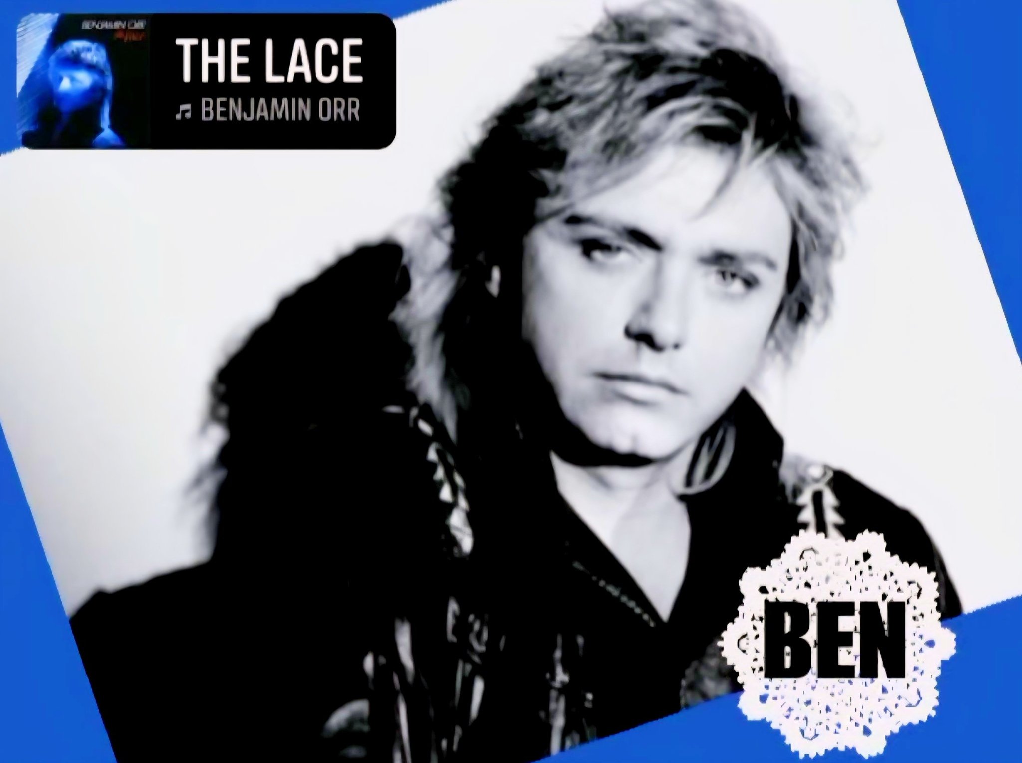 Benjamin Orr, The Lace, 1986. White Label promo copy with all the