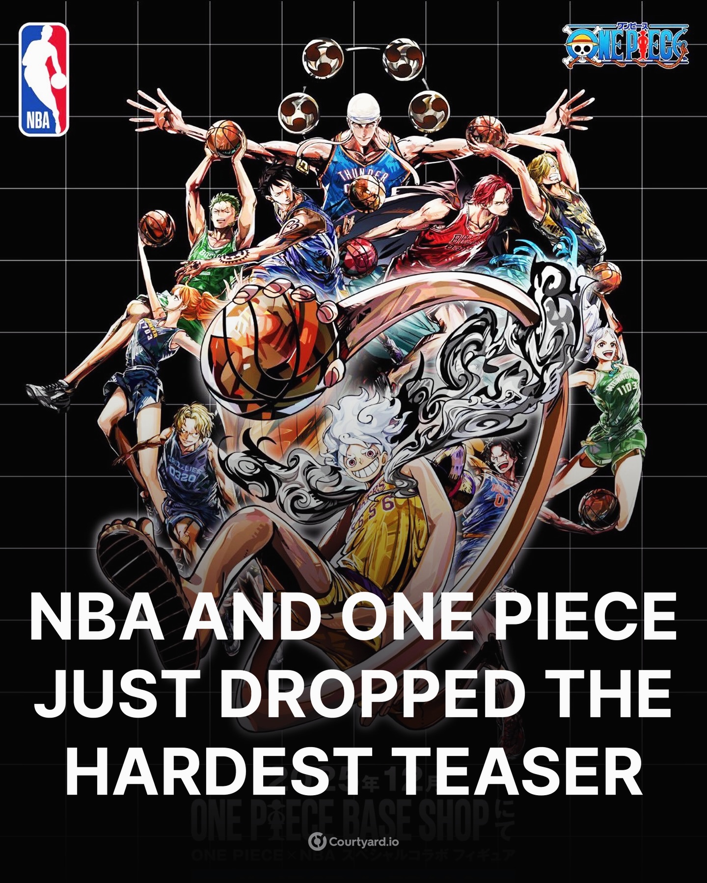 ONE PIECE X NBA COLLAB MINI POSTER SET #onepiece #ONEPIECENBA