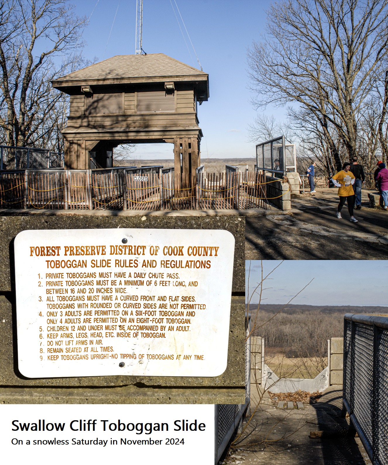 Devils Lake toboggan slide history