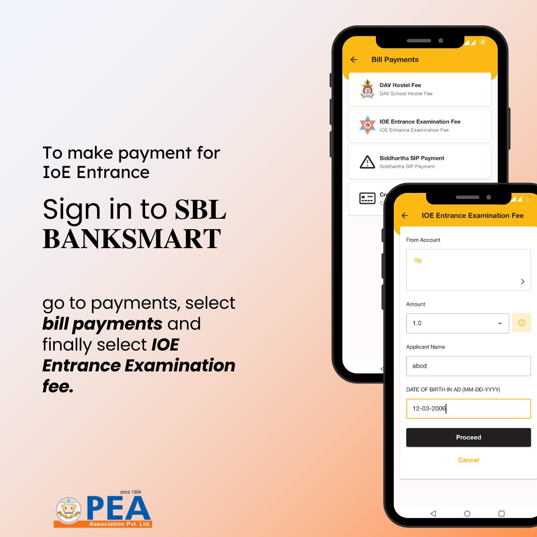 𝐈𝐎𝐄 𝐄𝐧𝐭𝐫𝐚𝐧𝐜𝐞 𝐄𝐱𝐚𝐦... - PEA for BE/B.Arch/BSc.CSIT Entrance