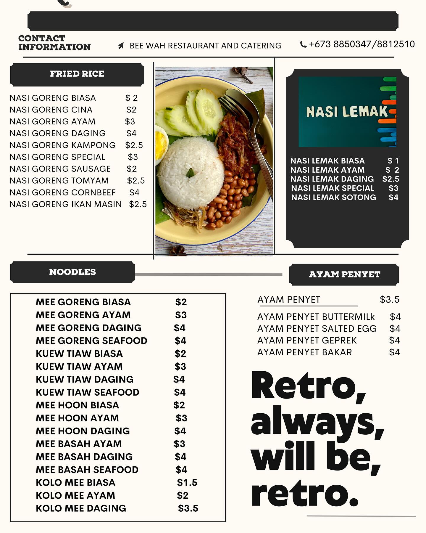 Bee Wah Restaurant & Catering | Bandar Seri Begawan