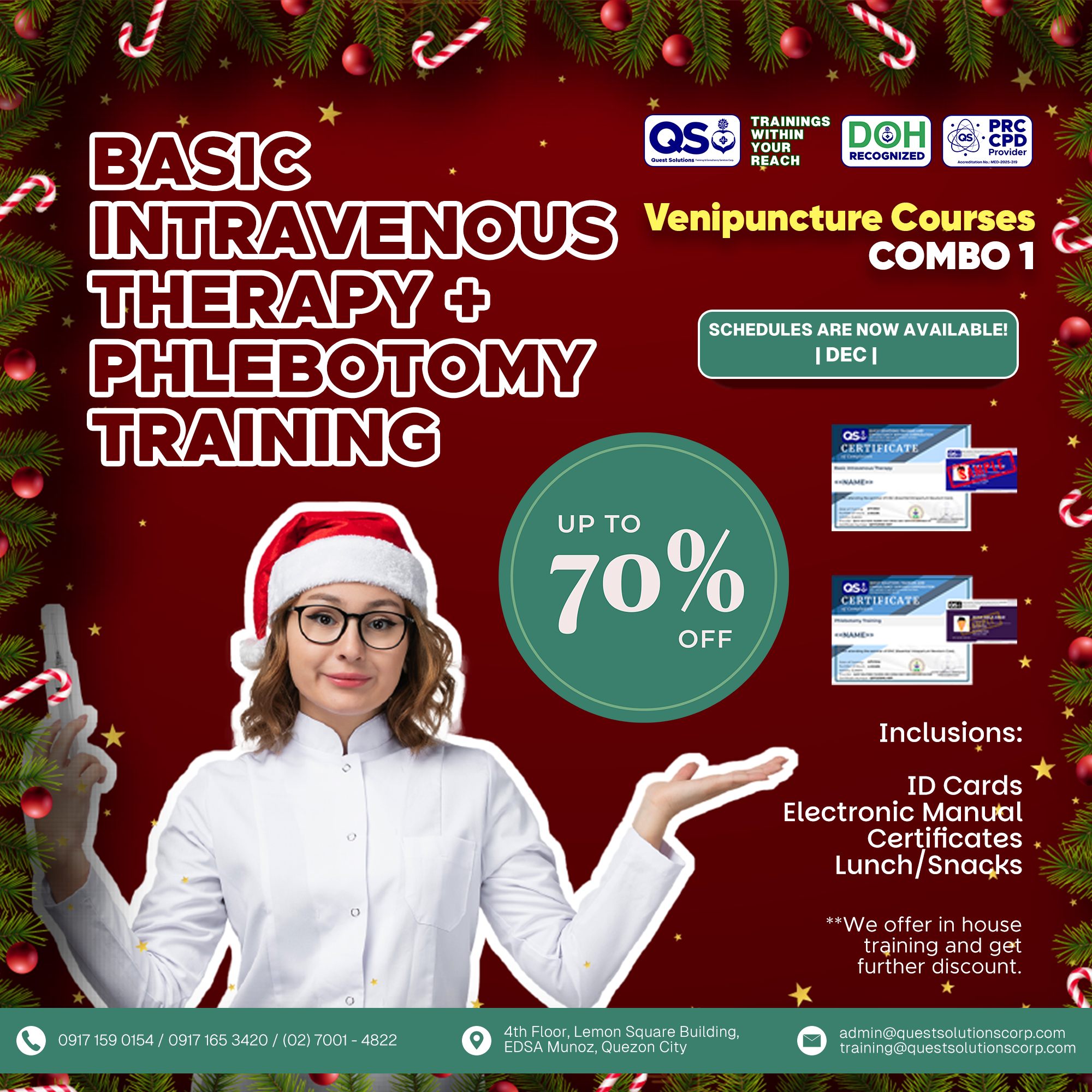 📣 DECEMBER–JANUARY COURSE SCHEDULES ARE NOW OPEN! 💉 ENROLL NOW & LEVEL ...