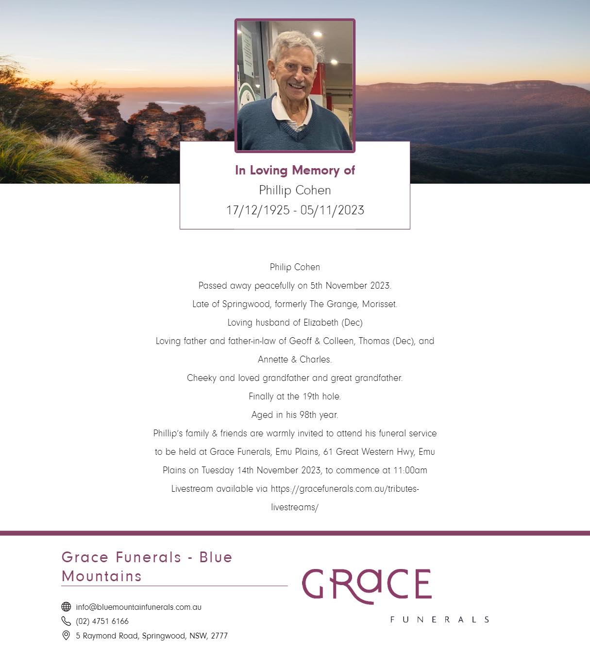 Blue Mountains Funerals | Springwood NSW