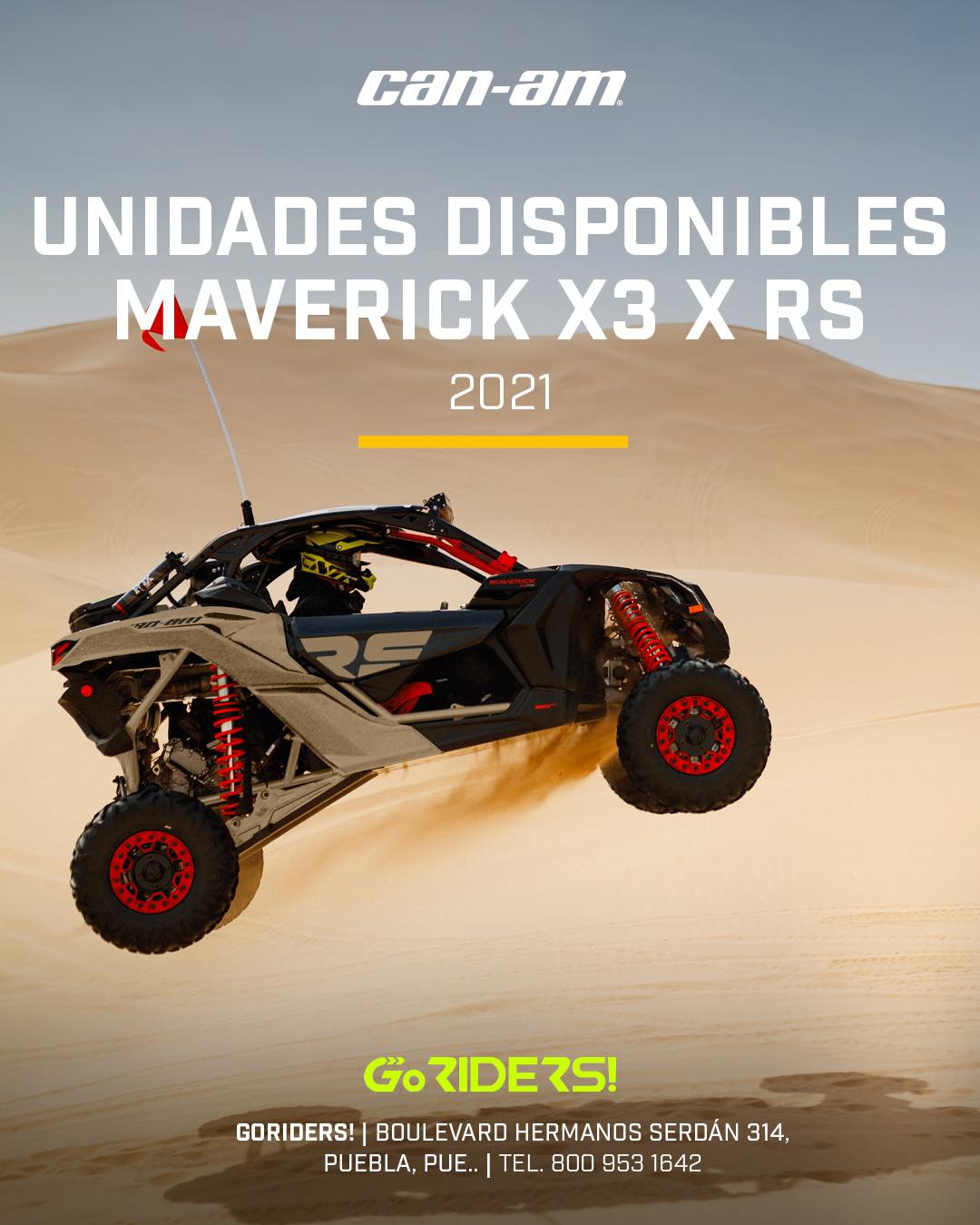 Go Riders - 🚨 ¡DISPONIBLES Can-am Maverick X3 X RS 2021! 🔥... | Facebook