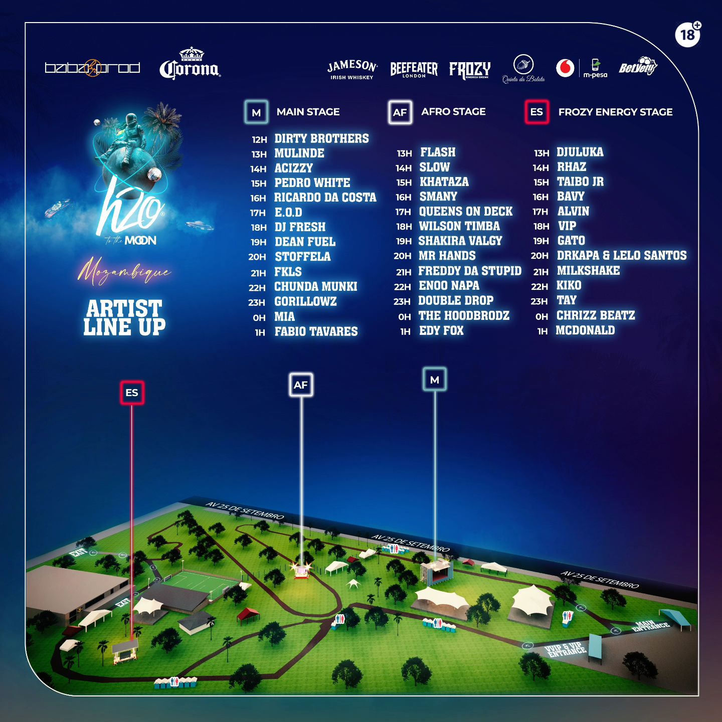 H2O Party - H2O'ers @h2oparty_mozambique set times and...