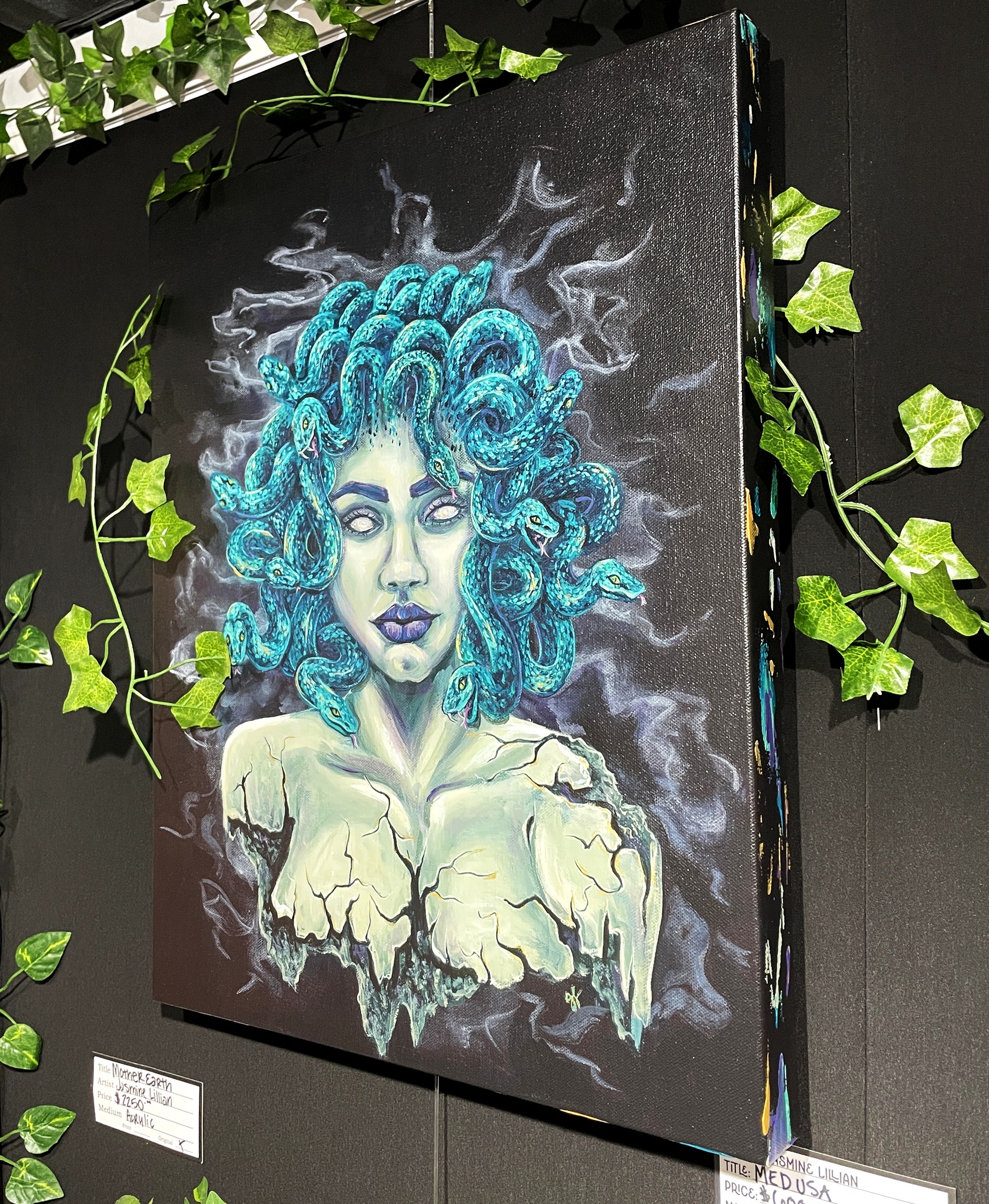 Witch's garden paintings by Jasmine Lillian at JL Studios