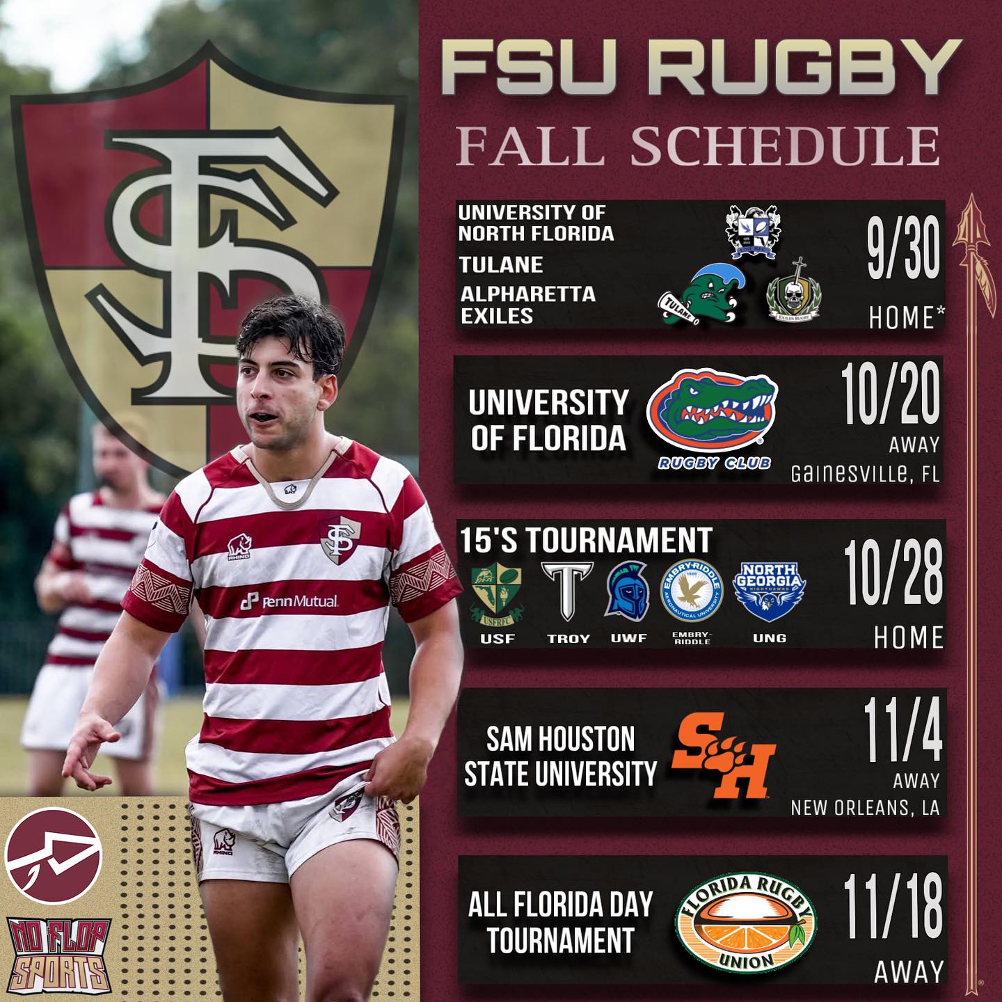 FSU Rugby - Fall schedule announcement! FSU men’s rugby... | Facebook