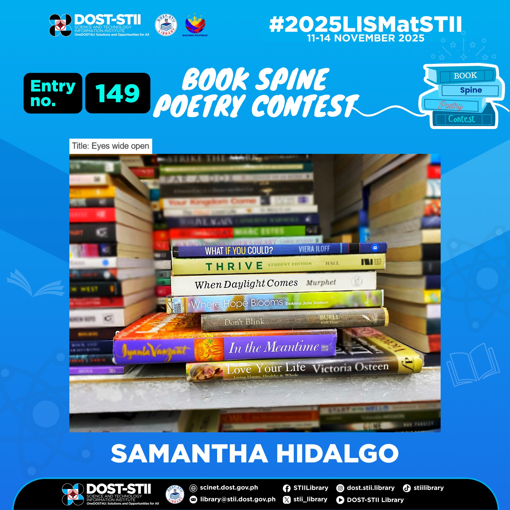 Entry No. 149: SAMANTHA HIDALGO If you want to join, read our mechanics ...