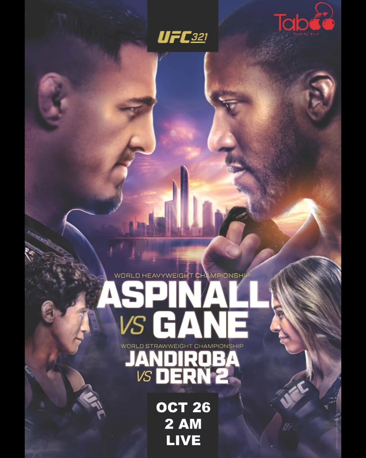 Taboo Wan Chai - 🌟 Get Ready for UFC 321 LIVE at TABOO! 🌟... | Facebook