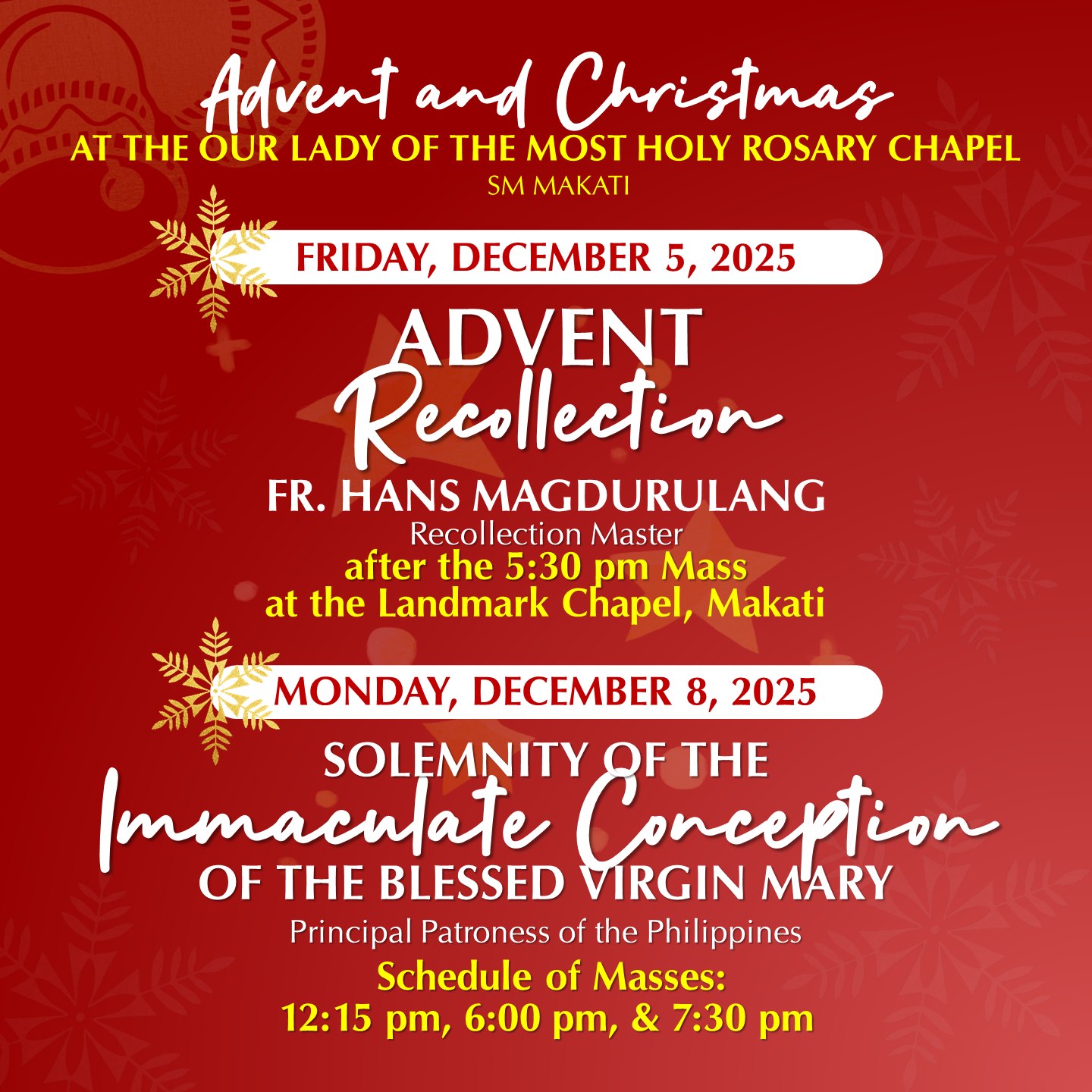 SM Makati - Our Lady of the Most Holy Rosary Chapel – SM... | Facebook