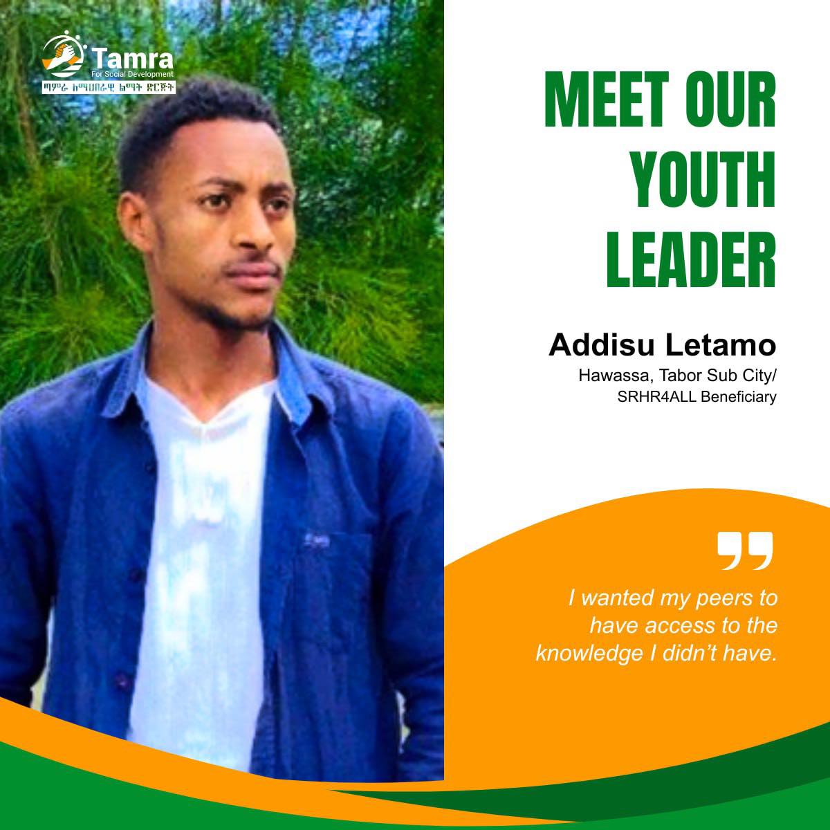 Meet Addisu Letamo... - Tamra for Social Development - TSD | Facebook