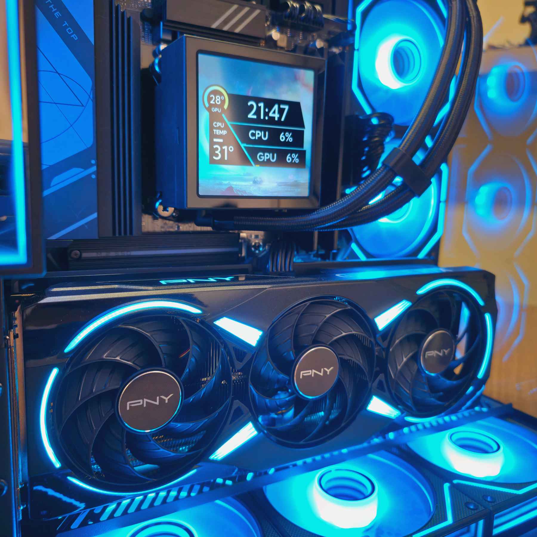 R7 7700 & RTX 5070Ti (2TB & 32GB) ARGB Liquid Cool Gaming PC - Desktop ...