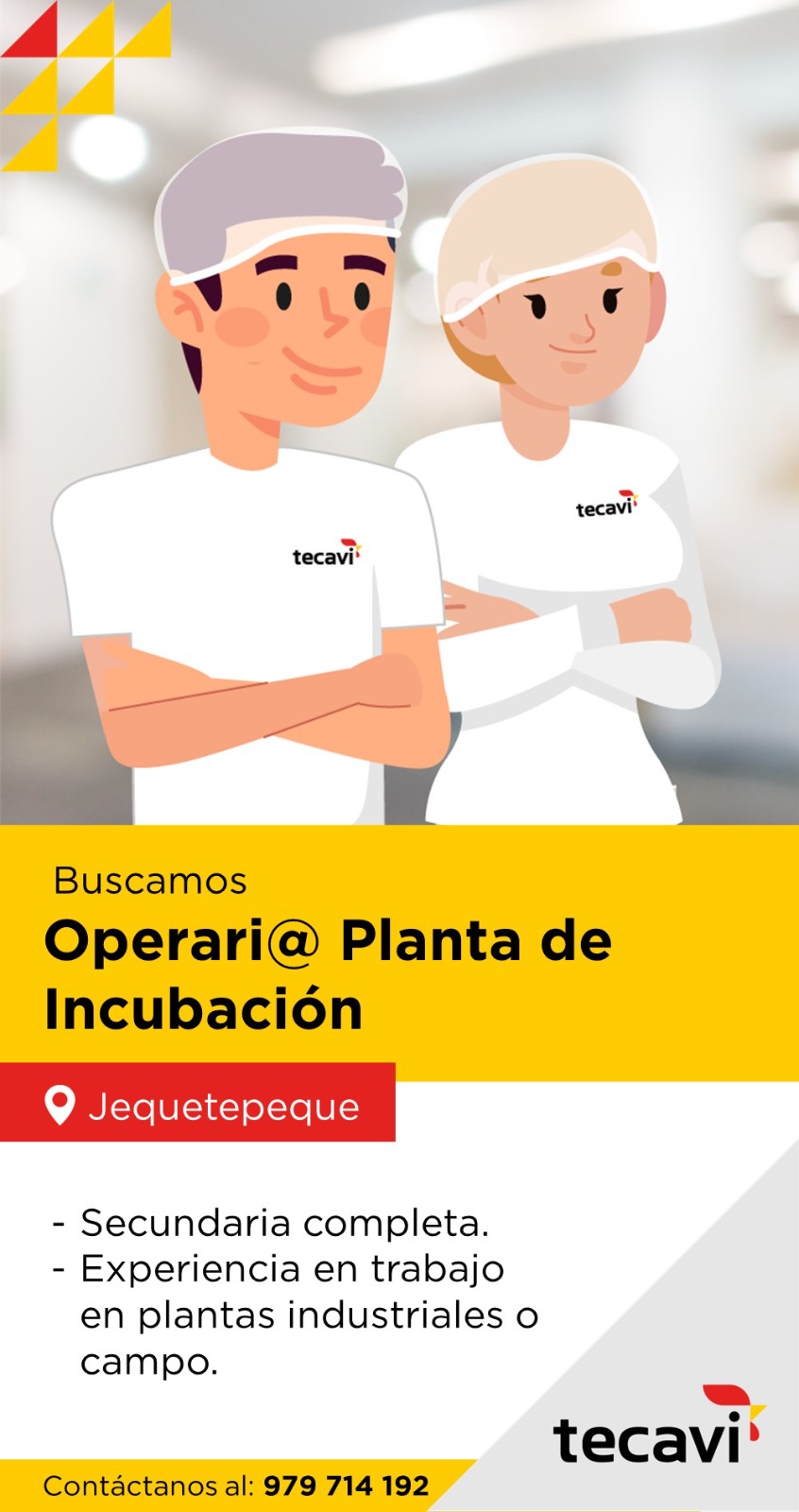 Tecavi - ¡Únete a nuestra familia Tecavi! Buscamos tu...