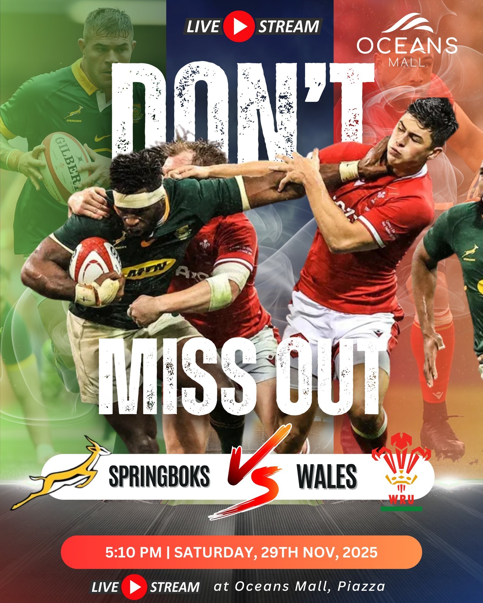Oceans - 🏉 Don’t Forget! Springboks vs Wales – Final Game LIVE! 🏉 ...
