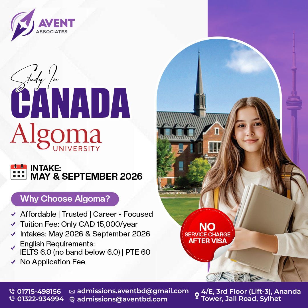 Avent - Study in Canada at Algoma University 🇨🇦 Intake: May 2026 | Sep ...