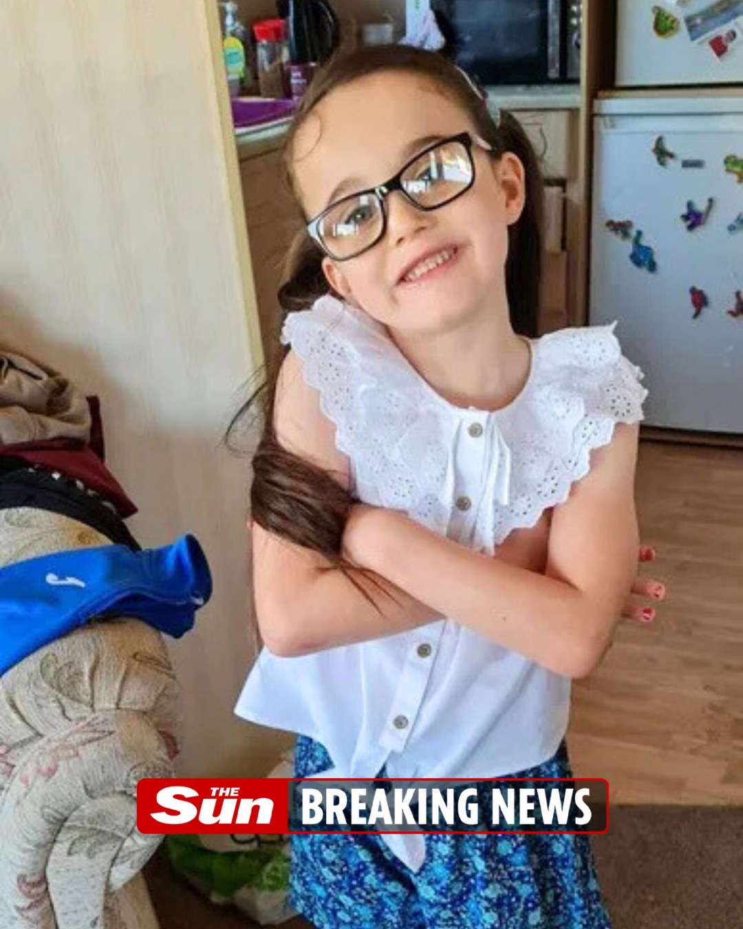 The Sun - Girl killed as she stepped off bus with mum | Facebook