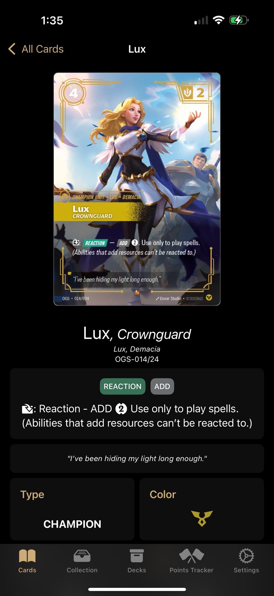 Riftbound TCG - Rulings & FAQs | When do I use Lux’s Reaction eff to ...