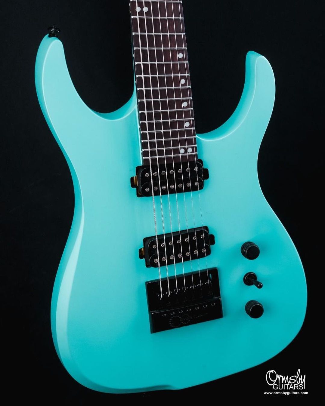 So many Ormsby Guitars, like this awesome GTI Hype 7 multiscale