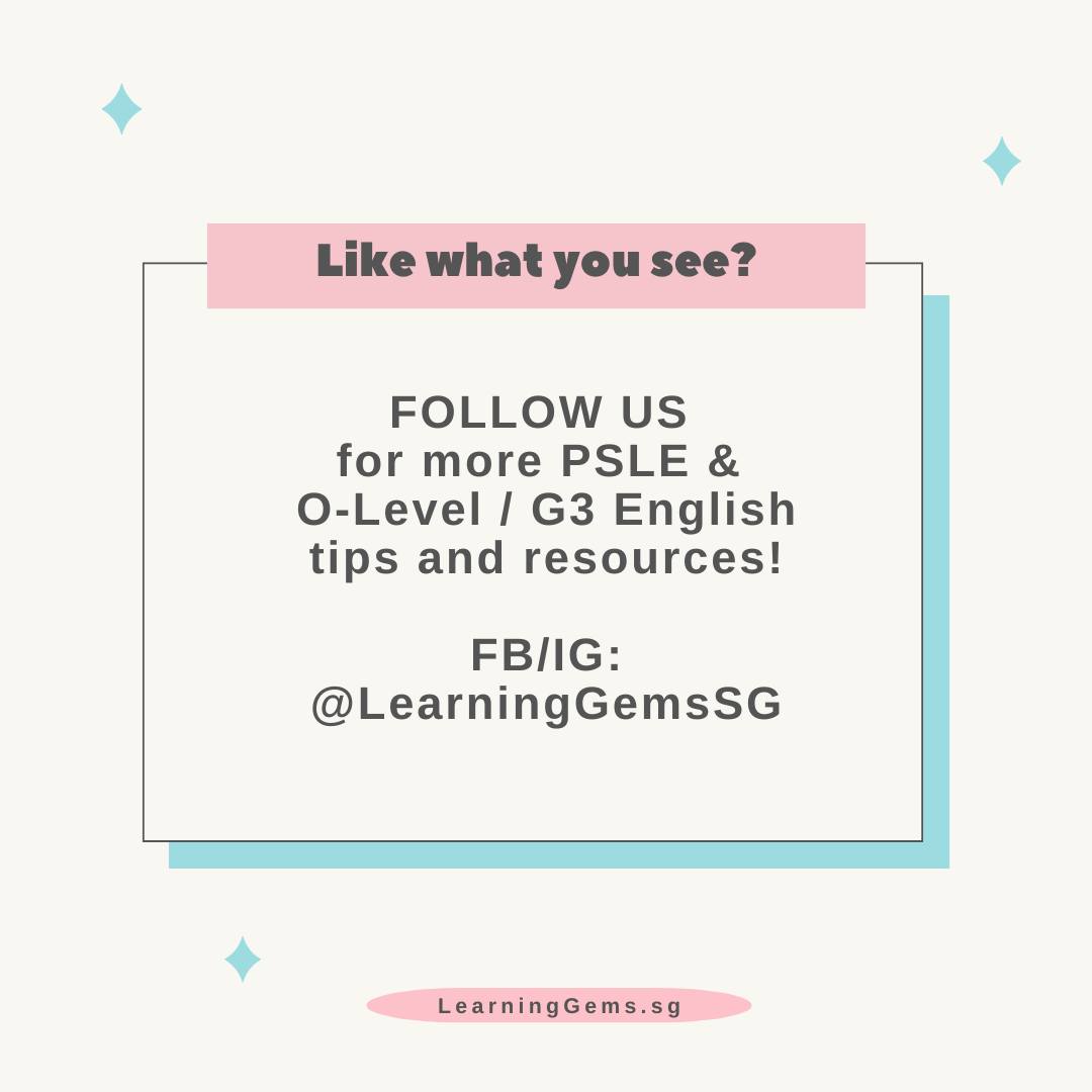 Learning Gems Tuition - PSLE & O Level, G3 English Tuition | Singapore ...