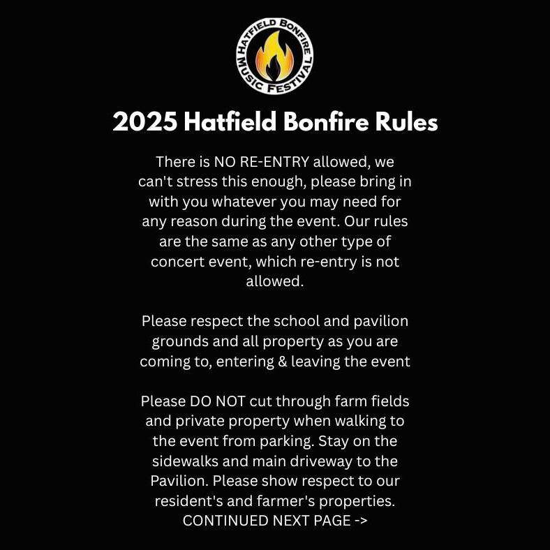🔥 Some Rules... - Hatfield FireFighters Association Bonfire | Facebook