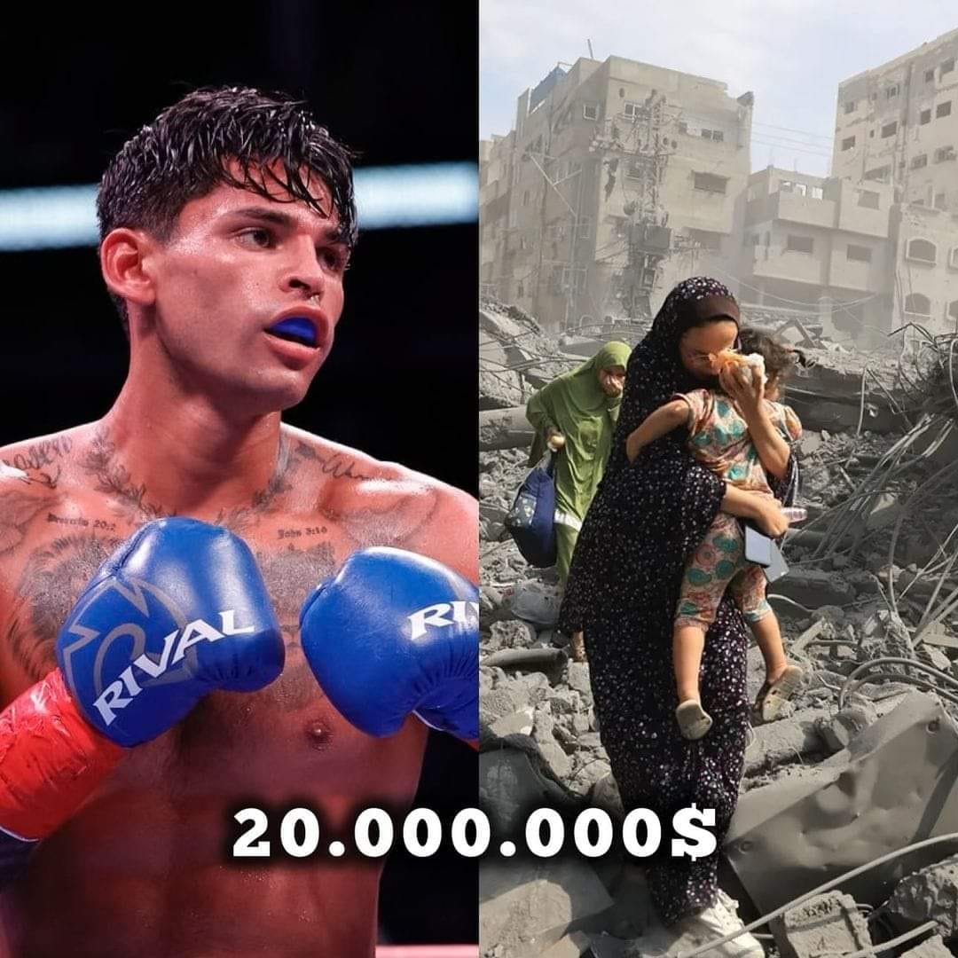 Raff - Ryan Garcia Donated 20 millions dollars to the people of Gazza ...
