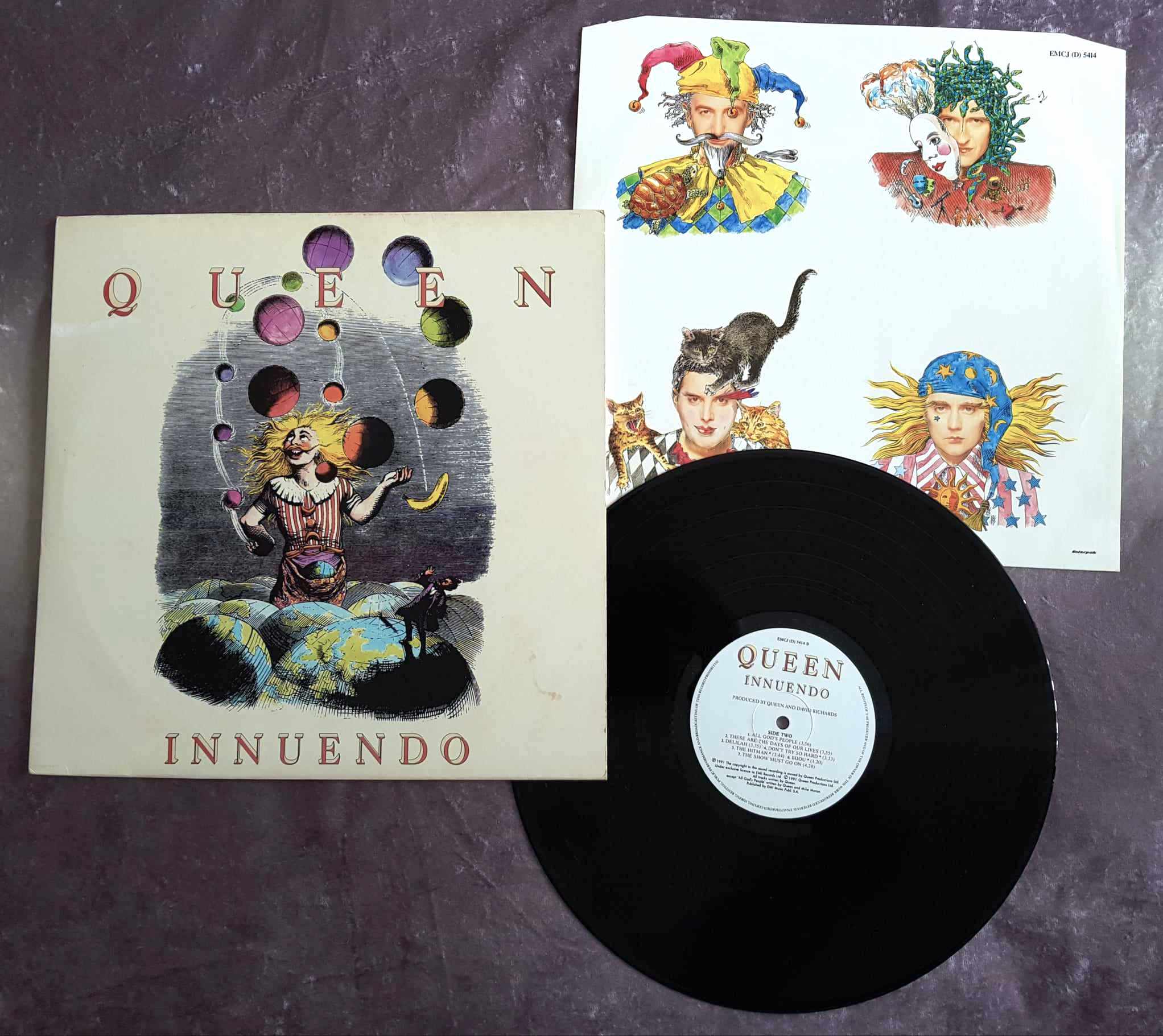 The UK promotional poster for the 'Innuendo' album by Parlophone