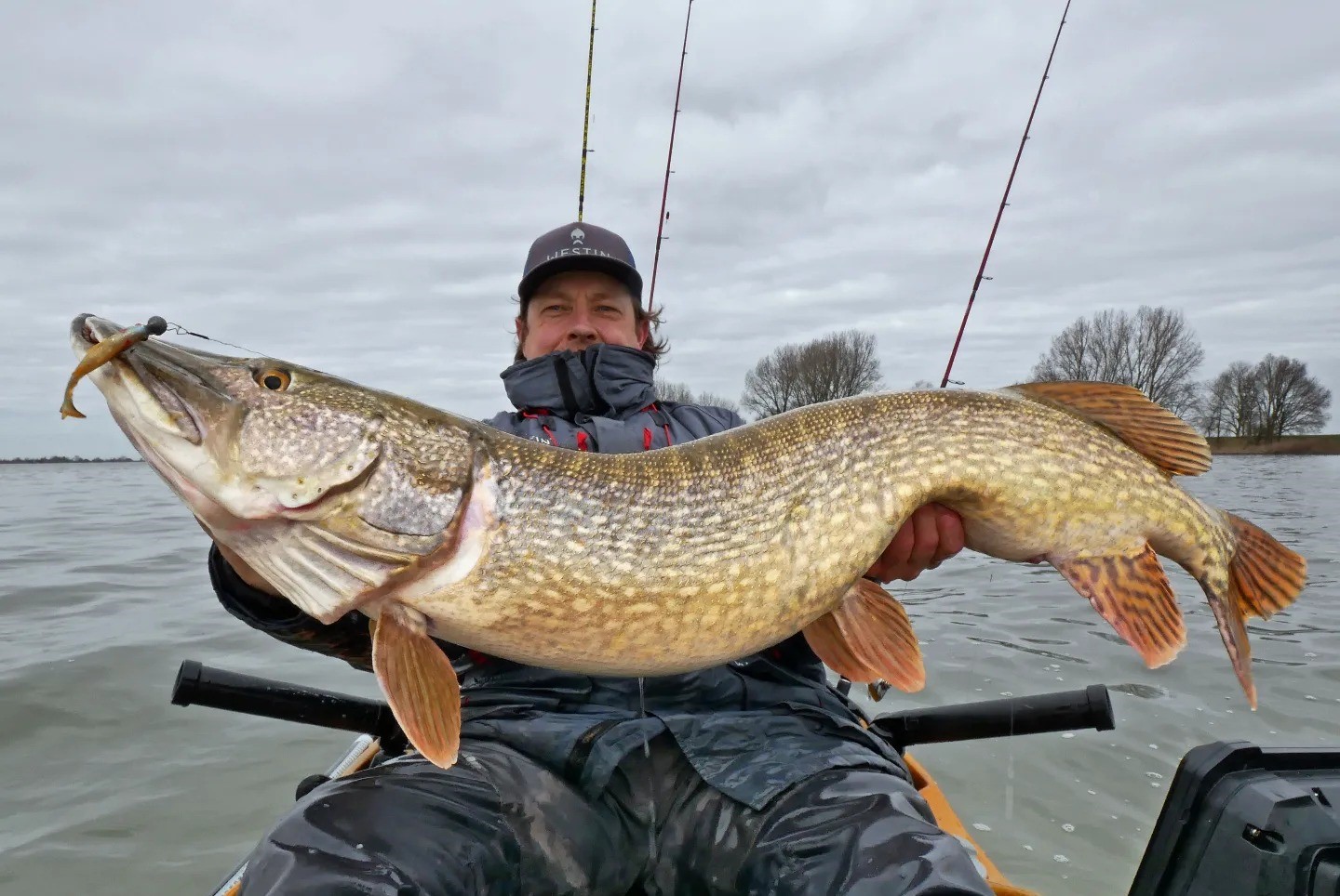 Daniel Van Der Post was fishing for perch from his kayak when a 