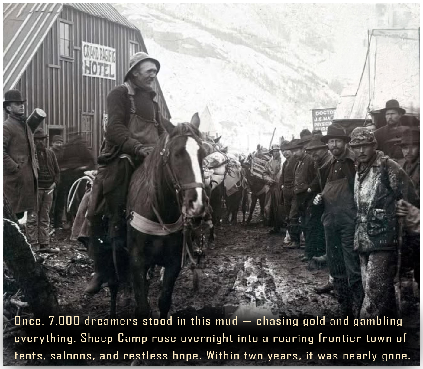 History - Sheep Camp on the legendary Chilkoot Trail — Today a quiet ...