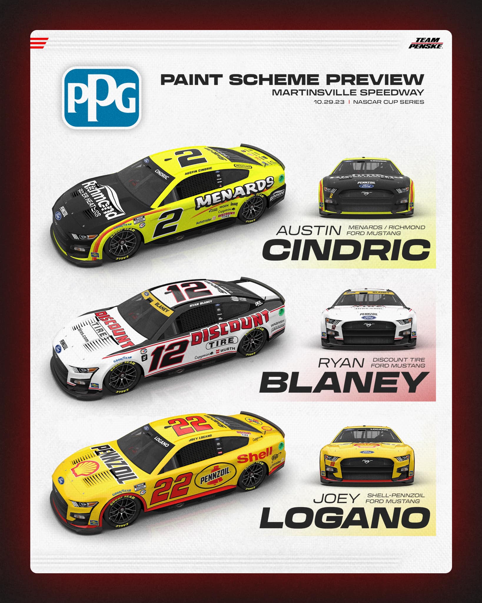Team Penske - The time is now. Here's this week's PPG...