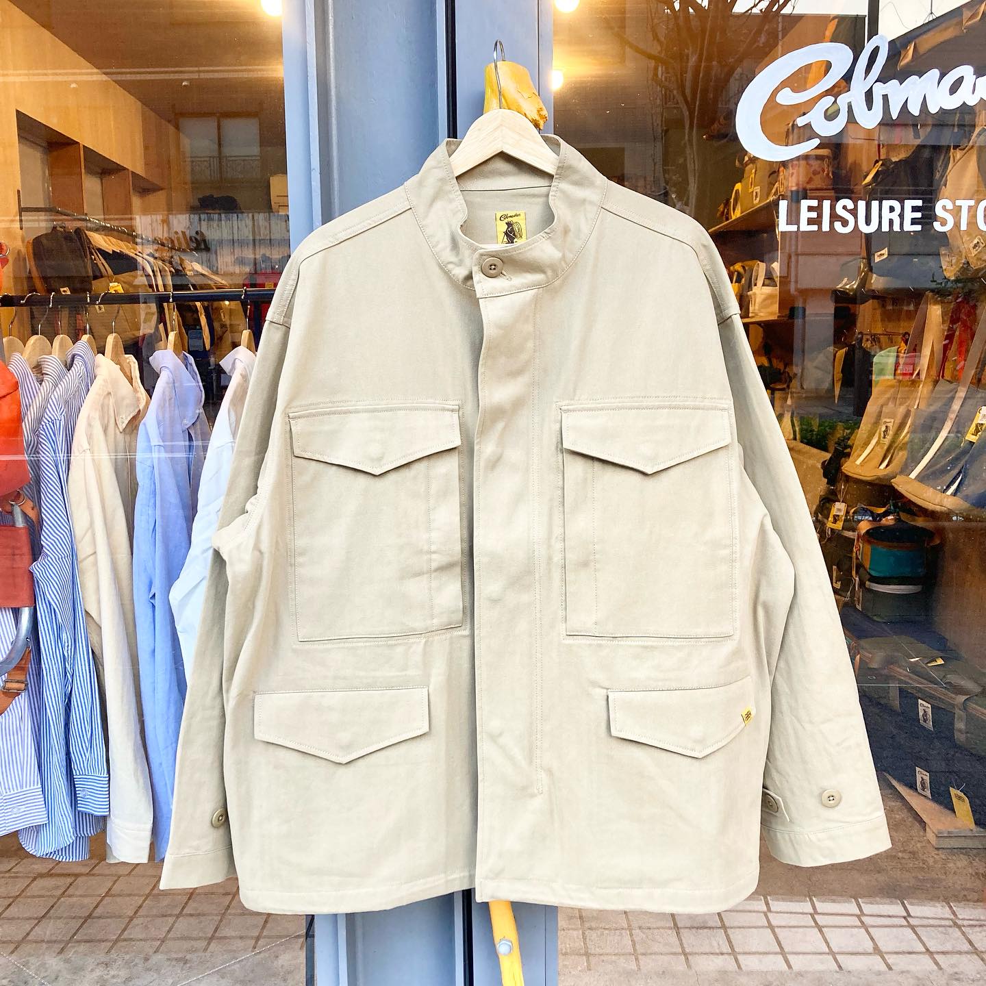 コットンヘリンボーン M-65フィールドJKT M-65をボックスシルエットの 