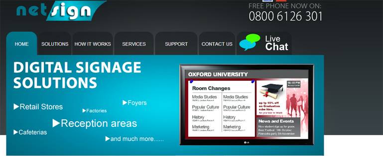 Netsign Digital Signage | Welwyn Garden City