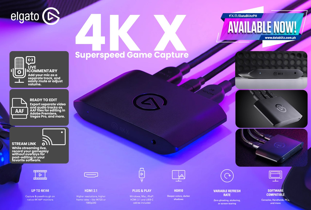 DataBlitz - CAPTURE WITHOUT LIMITS! Elgato 4K X...