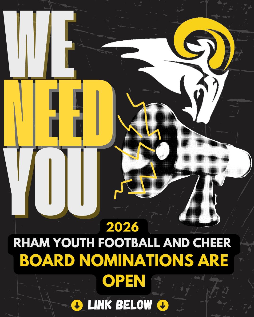 RHAM - 🟡⚫ WE NEED YOU! 2026 RYFC BOARD NOMINATIONS ARE OPEN! ⚫🟡 ...