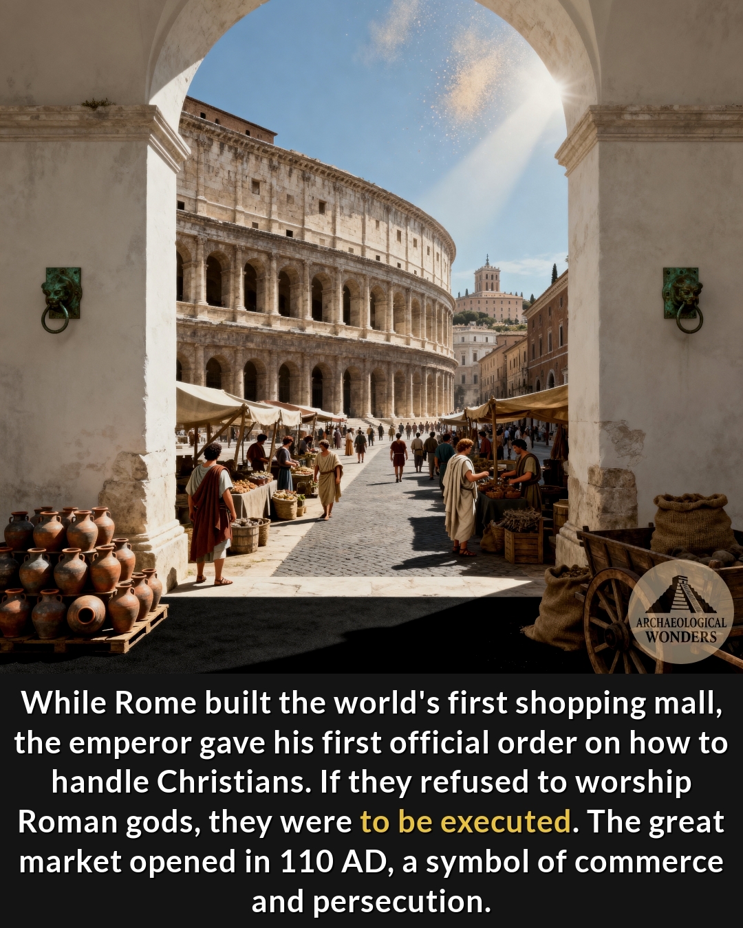 Archaeological - In 110 AD, Emperor Trajan built what many call the ...
