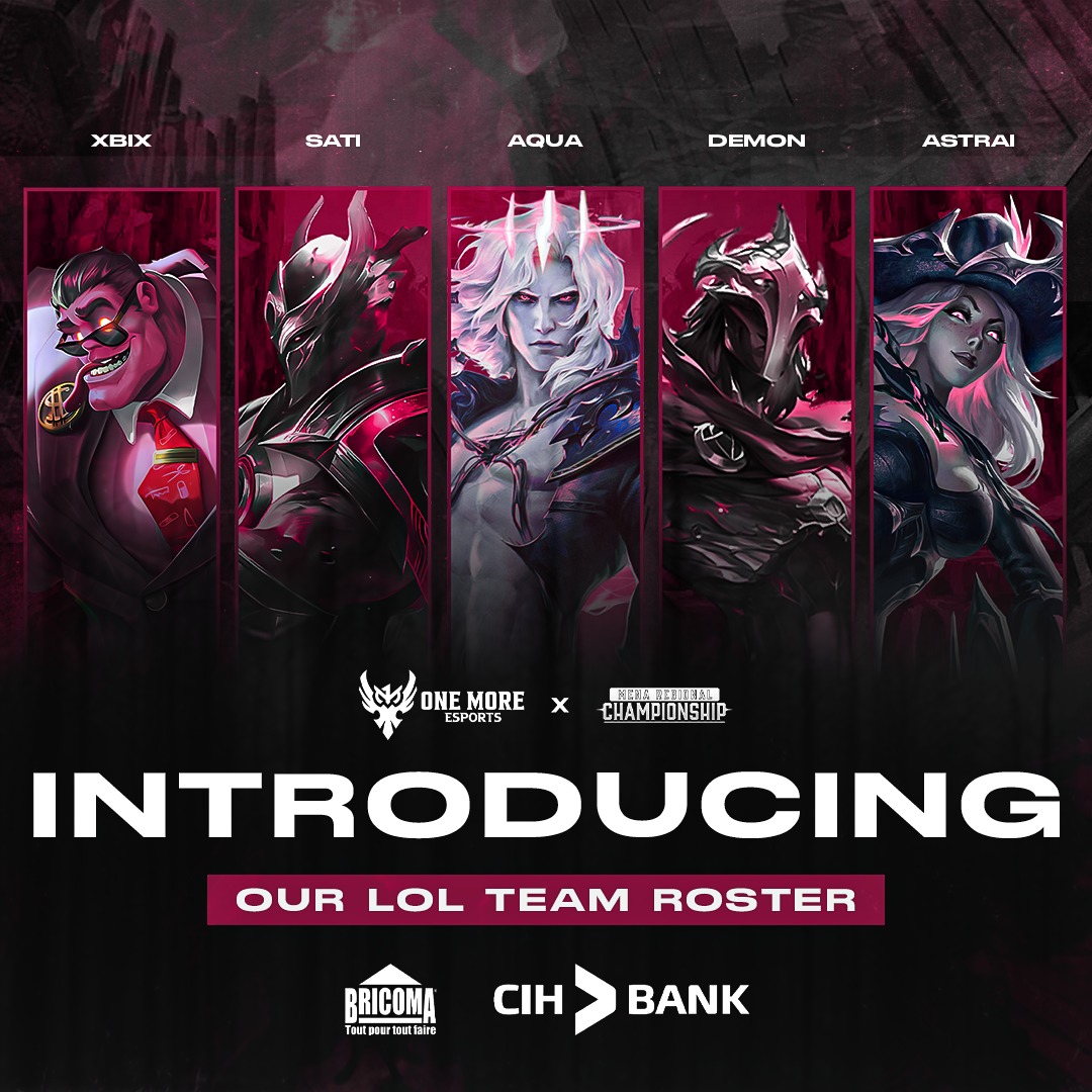 One - 🇲🇦 The battle begins! 🇲🇦 Introducing our League of Legends roster ...