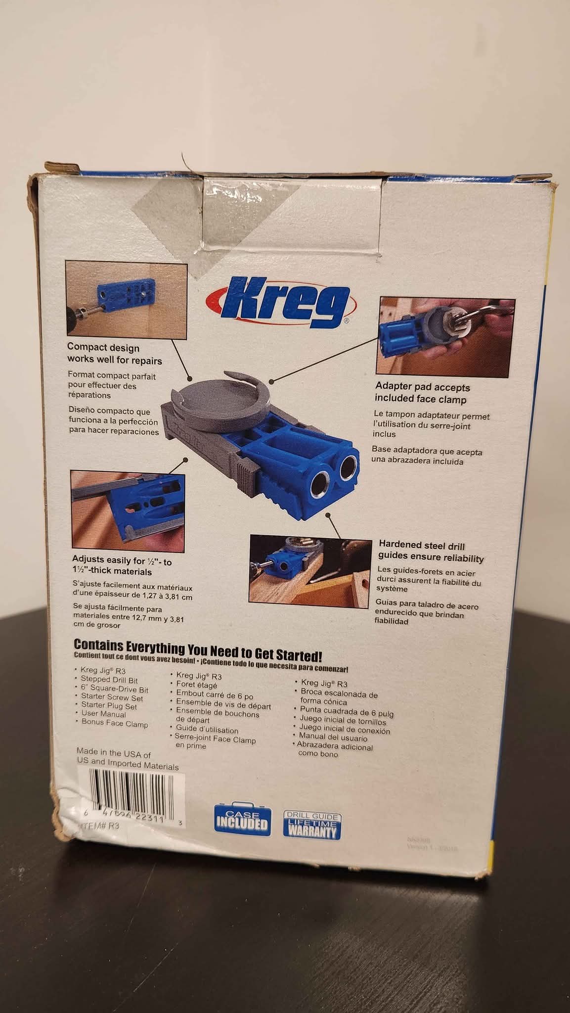 Kreg R3 jr pocket hole jig system - Drills - Buffalo Grove, Illinois ...