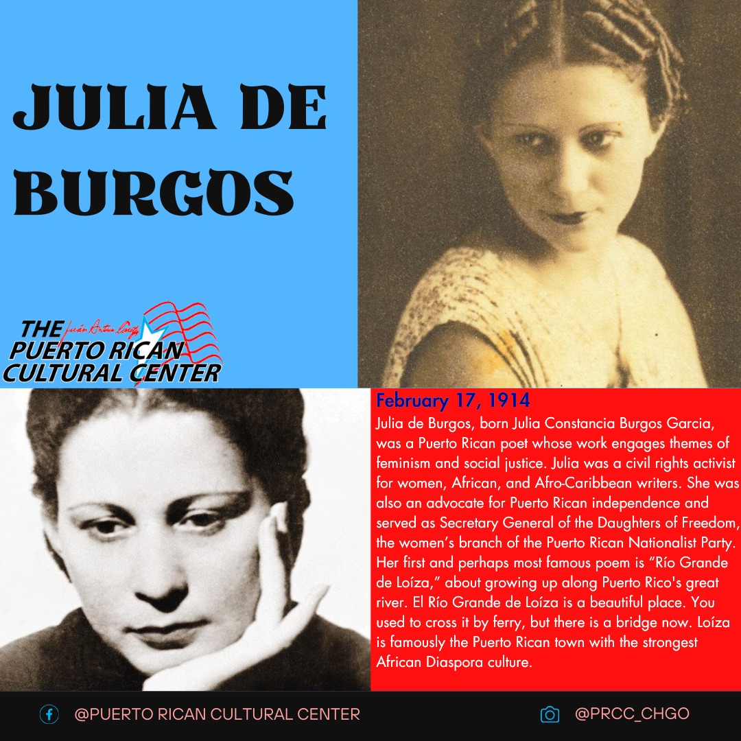 Today, we celebrate Julia... - Puerto Rican Cultural Center | Facebook